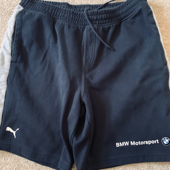 puma bmw shorts silver